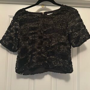 Sequin crop top